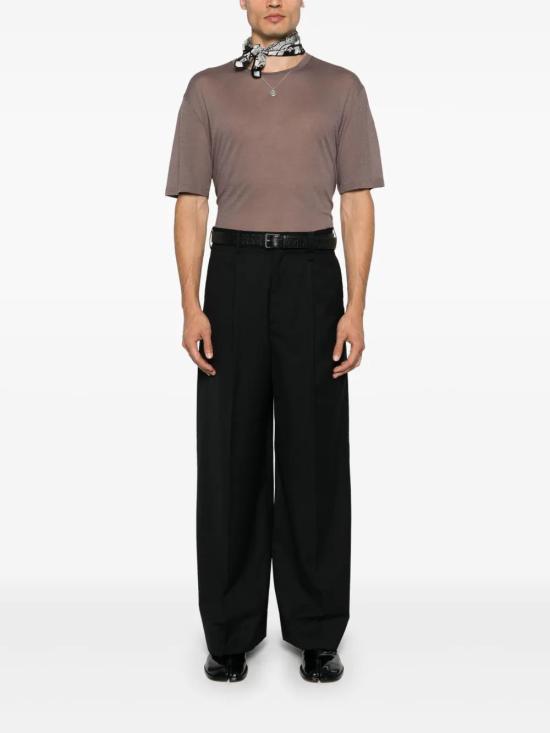  생로랑 반팔 티셔츠 780208Y37LN taupe - SAINT LAURENT