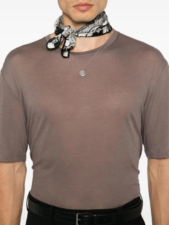  생로랑 반팔 티셔츠 780208Y37LN taupe - SAINT LAURENT