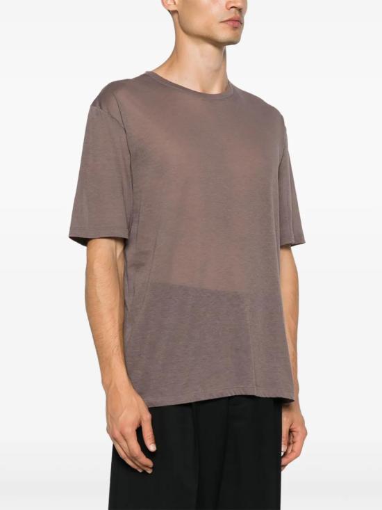  생로랑 반팔 티셔츠 780208Y37LN taupe - SAINT LAURENT