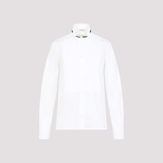 25SS 브루넬로 쿠치넬리 셔츠 M0091MP816 C159 BIANCO WHITE - BRUNELLO CUCINELLI