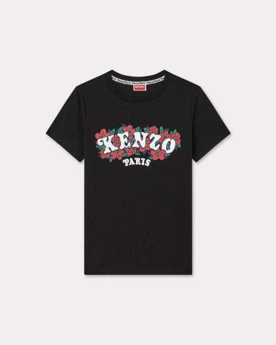 25SS 겐조 반팔 티셔츠 FF52TS1494SO 99J Black