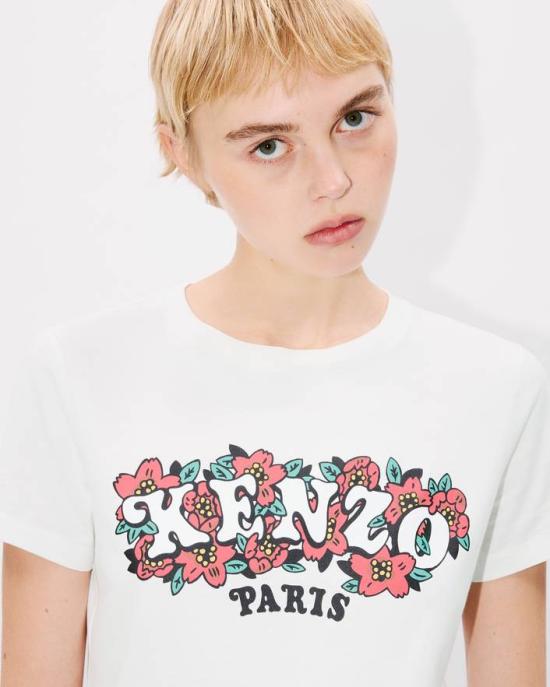 25SS 겐조 반팔 티셔츠 FF52TS1494SO 02 White - KENZO