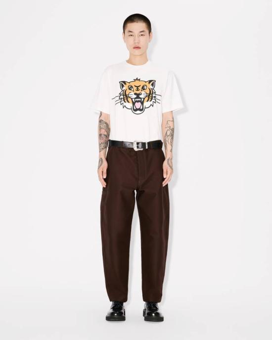 25SS 겐조 반팔 티셔츠 FF55TS5334SG 02 White - KENZO