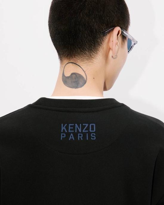 25SS 겐조 긴팔 티셔츠 FF55SW2624MF 99J Black - KENZO