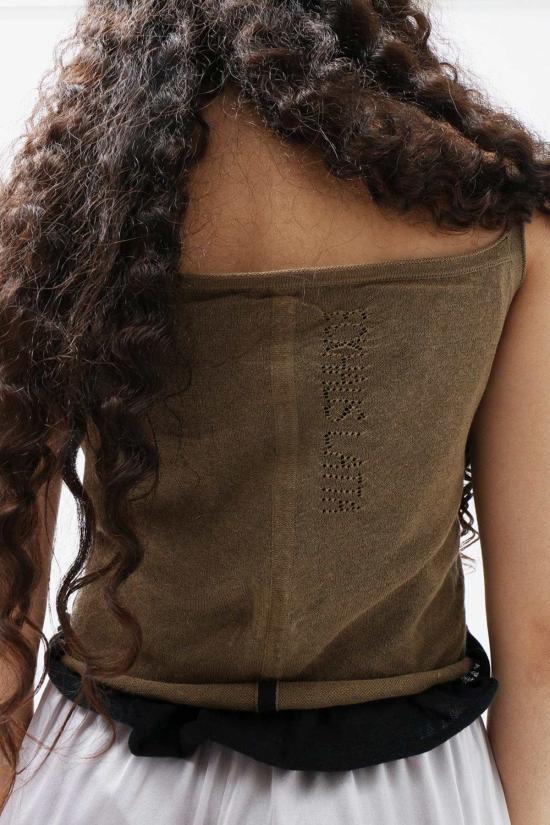  에크하우스 라타 민소매 티셔츠 Eckhaus Latta Branch 베일 탱크 - ECKHAUS LATTA