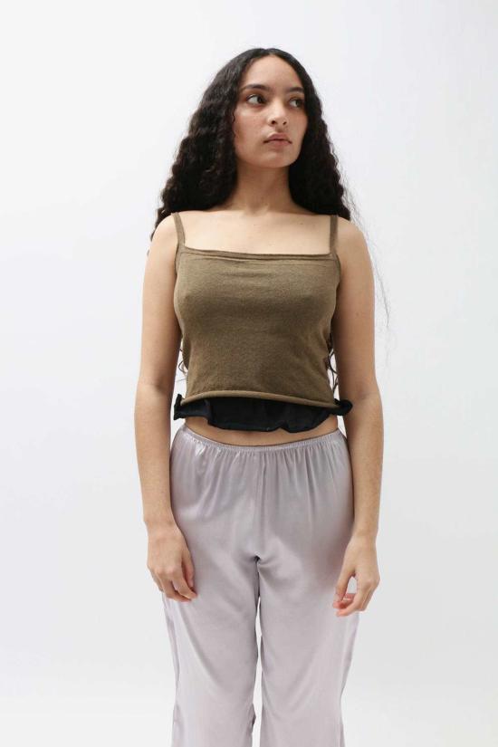  에크하우스 라타 민소매 티셔츠 Eckhaus Latta Branch 베일 탱크