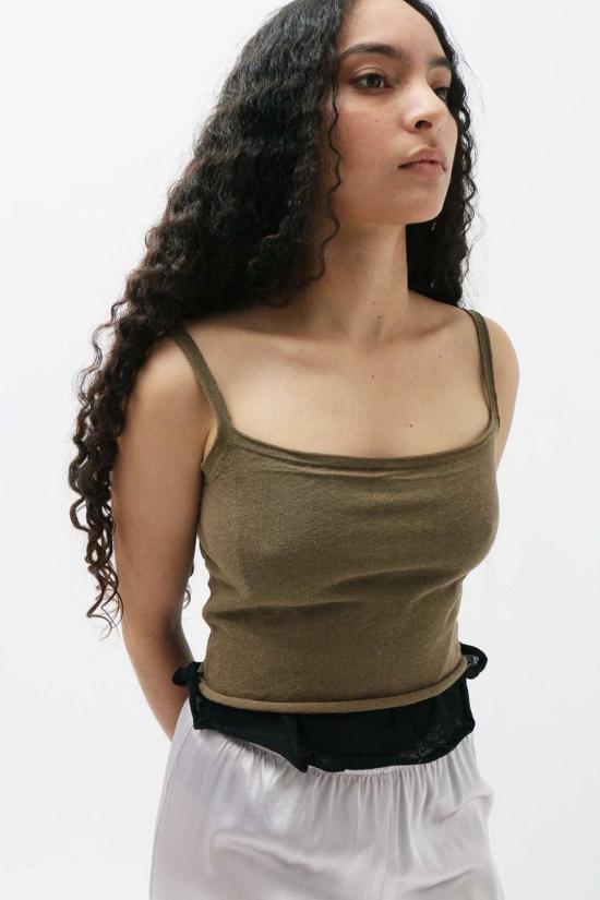  에크하우스 라타 민소매 티셔츠 Eckhaus Latta Branch 베일 탱크 - ECKHAUS LATTA