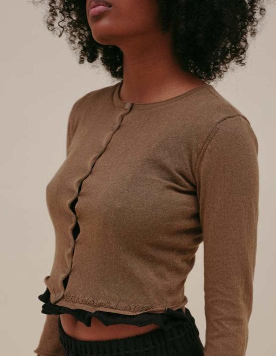  에크하우스 라타 가디건 Eckhaus Latta Branch 베일 카디건 - ECKHAUS LATTA