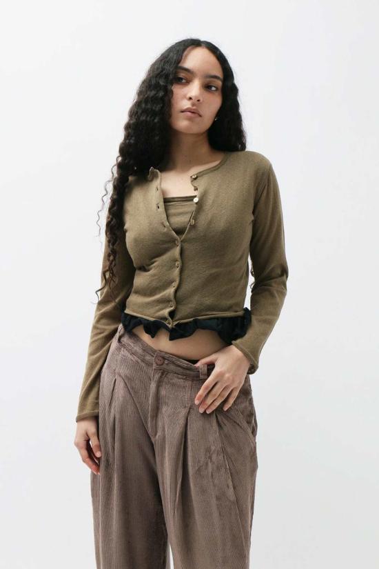  에크하우스 라타 가디건 Eckhaus Latta Branch 베일 카디건