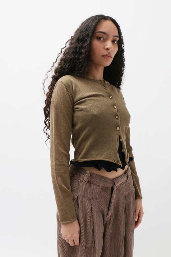  에크하우스 라타 가디건 Eckhaus Latta Branch 베일 카디건 - ECKHAUS LATTA