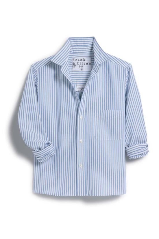  프랭크 앤 에일린 반팔 티셔츠 프랭크 앤 일린 실비오 셔츠 블루 스트라이프