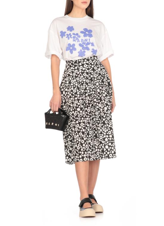 25SS 마르니 반팔 티셔츠 THJET49P09 USCX40D2W01 White - MARNI