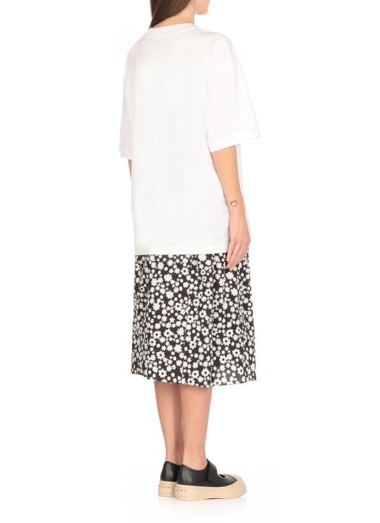 25SS 마르니 반팔 티셔츠 THJET49P09 USCX40D2W01 White - MARNI