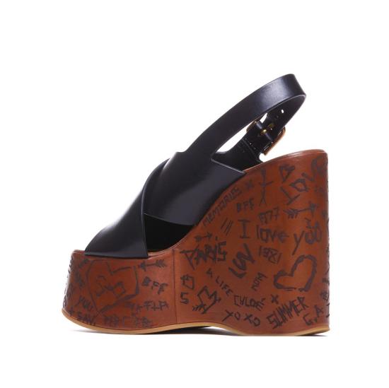 25FW 끌로에 샌들 C24A02YLU001 Black - CHLOE