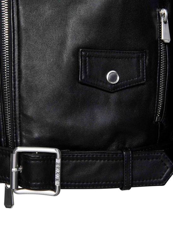 25SS 핑코 바이커 자켓 103897A21LZ99 Black - PINKO