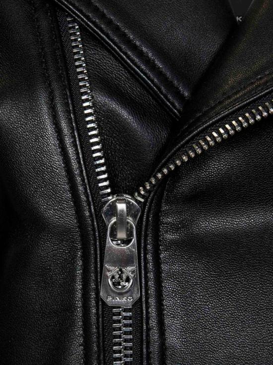 25SS 핑코 바이커 자켓 103897A21LZ99 Black - PINKO