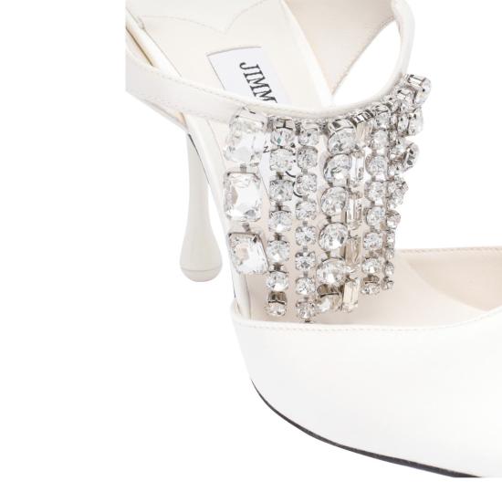 25SS 지미추 힐/펌프스 VERITY 95GKOIVORY CRYSTAL WHITE - JIMMY CHOO