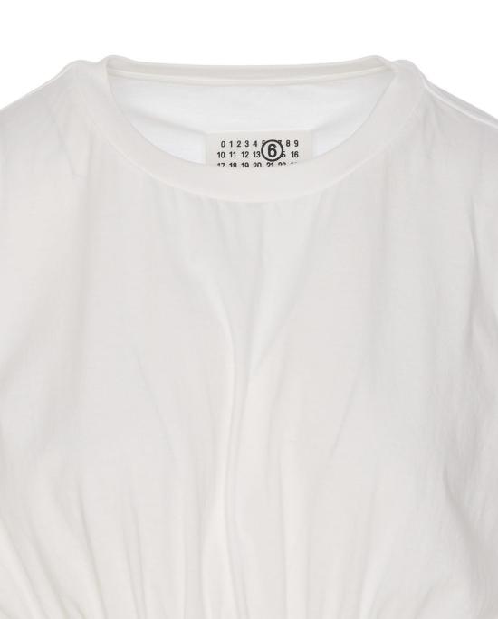 25SS MM6 메종마르지엘라 반팔 티셔츠 S52GC0335M20048101 WHITE - MM6 MAISON MARGIELA