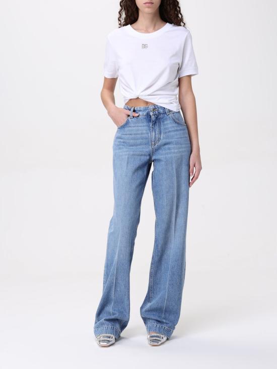 25SS 돌체앤가바나 반팔 티셔츠 F8N08ZG7B3U W0800 White - DOLCE & GABBANA