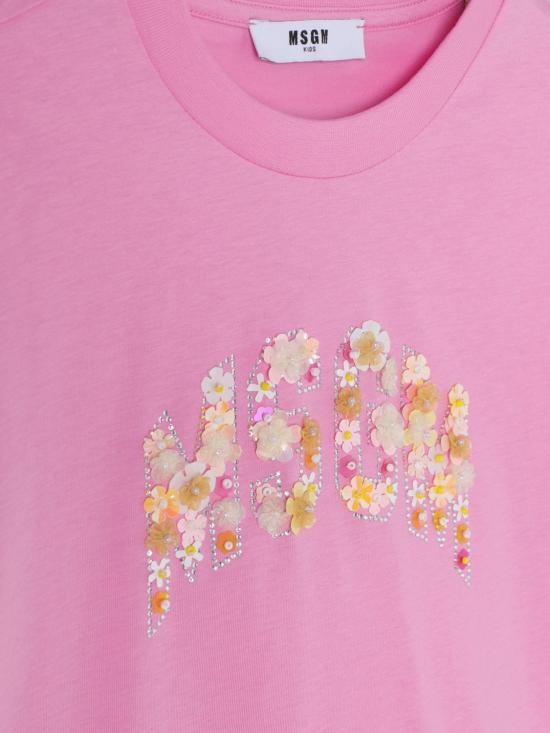 25FW [키즈] 엠에스지엠 티셔츠 S5MSJGTH105 MS003 Pink - MSGM