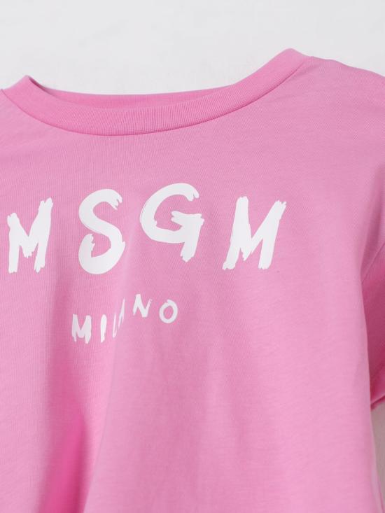 25FW [키즈] 엠에스지엠 티셔츠 S5MSJUTH063 MS003 Pink - MSGM