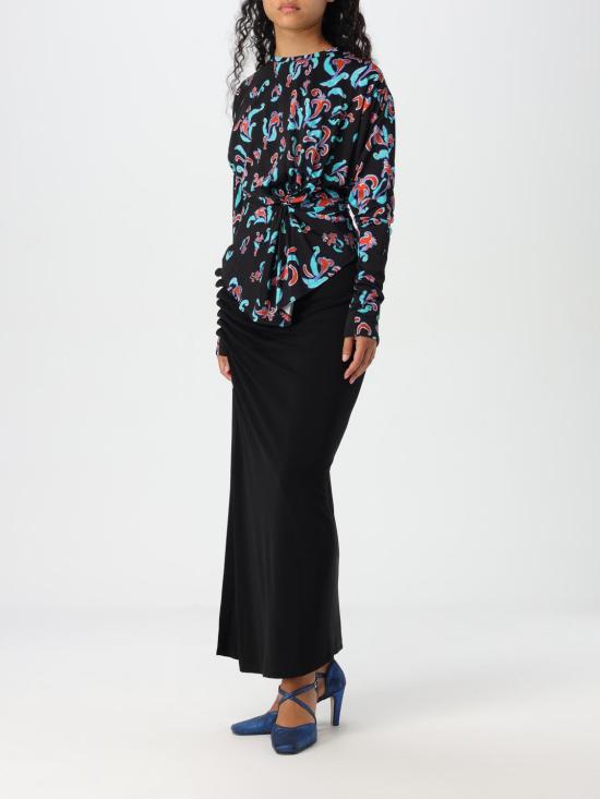 25FW 파코라반 롱 스커트 24AJJU515VI0386 P001 Black - PACO RABANNE