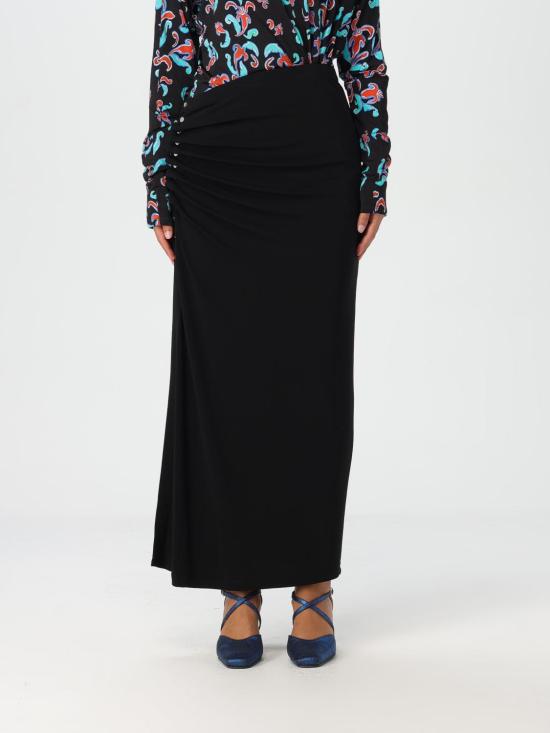 25FW 파코라반 롱 스커트 24AJJU515VI0386 P001 Black