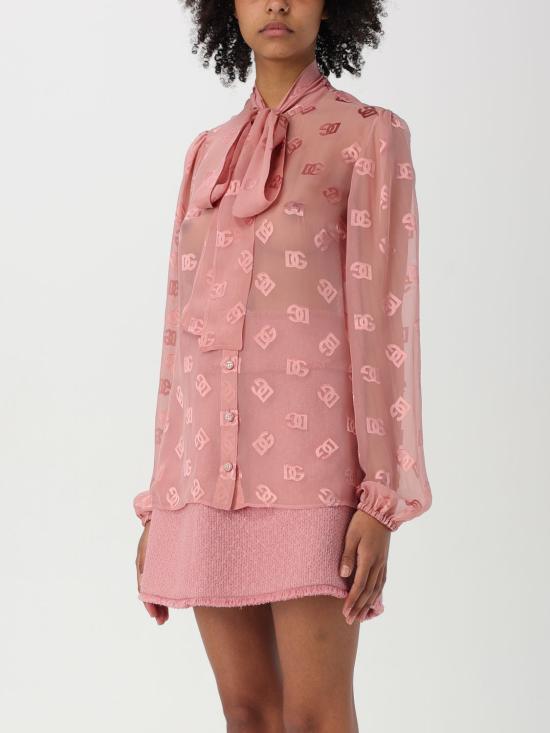 25SS 돌체앤가바나 블라우스 F5Q44TFJTBR F0473 Pink - DOLCE & GABBANA
