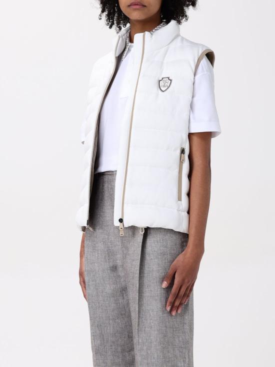 25SS 브루넬로 쿠치넬리 베스트 MG9277778 C7220 White - BRUNELLO CUCINELLI