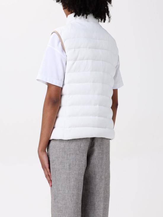 25SS 브루넬로 쿠치넬리 베스트 MG9277778 C7220 White - BRUNELLO CUCINELLI