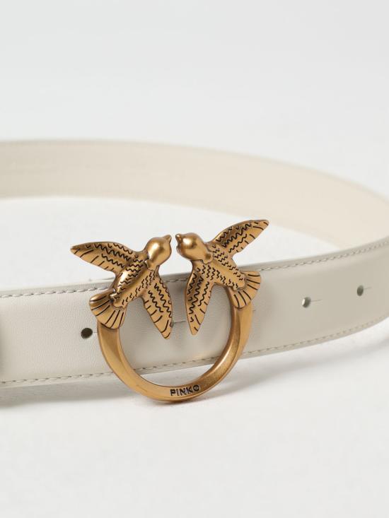 25FW 핑코 레귤러 벨트 100125A0F1 Z14Q White - PINKO
