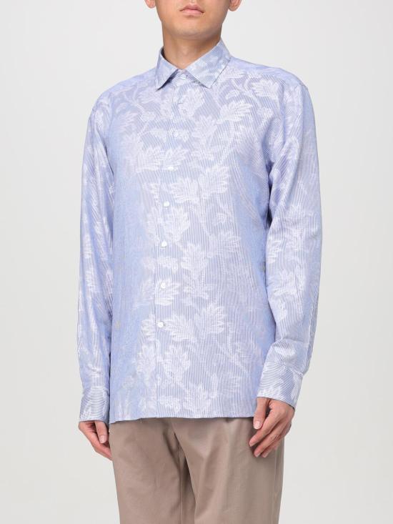 25FW 에트로 긴팔 셔츠 MRIB000199TJ532 S8461 Gnawed Blue - ETRO