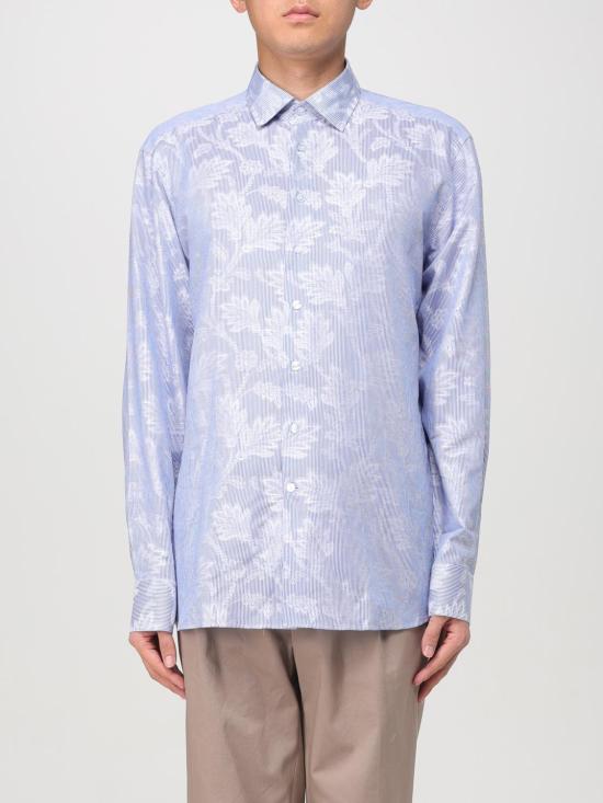 25FW 에트로 긴팔 셔츠 MRIB000199TJ532 S8461 Gnawed Blue