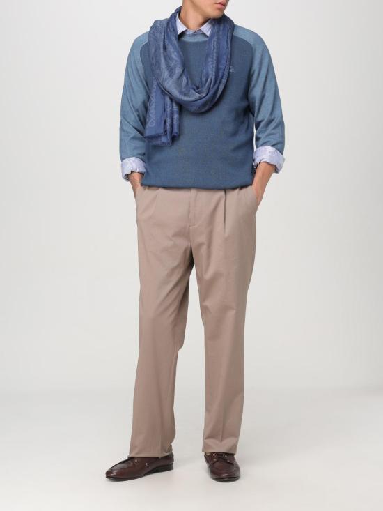 25FW 에트로 긴팔 셔츠 MRIB000199TJ532 S8461 Gnawed Blue - ETRO