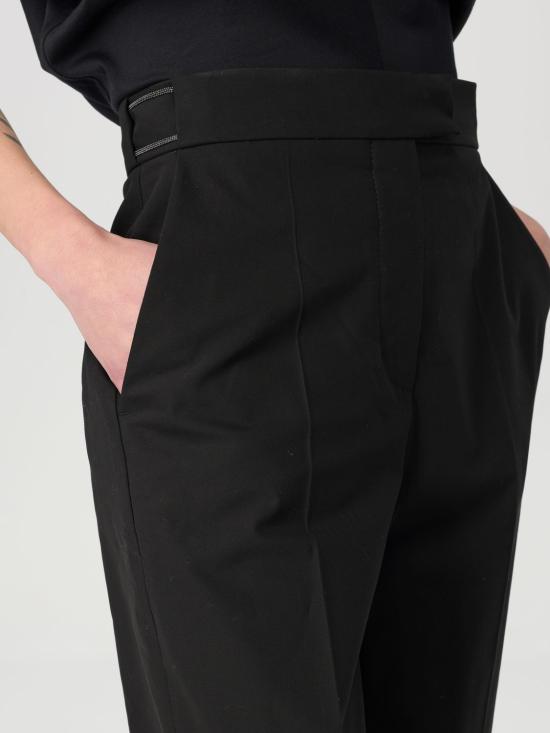 25FW 브루넬로 쿠치넬리 팬츠 M0F70P8878 C101 Black - BRUNELLO CUCINELLI