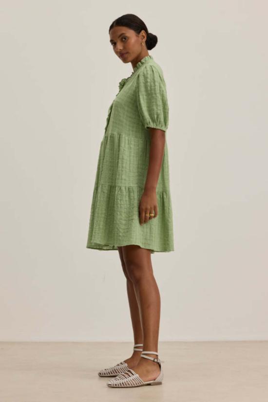  벨벳 숏 원피스 힐슨 드레스 세이지 - VELVET