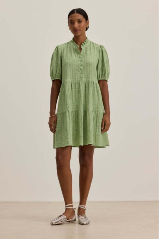  벨벳 숏 원피스 힐슨 드레스 세이지