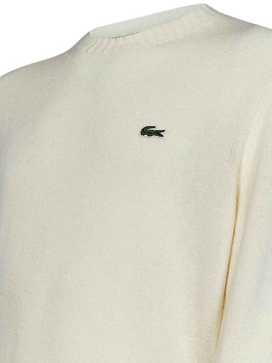 26FW 라코스테 크루넥 스웨터 AH2916XFJ WHITE - LACOSTE