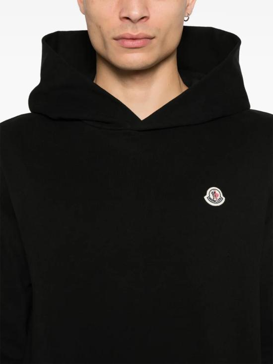  몽클레어 후드 티셔츠 K10918G0003589AUJ black - MONCLER