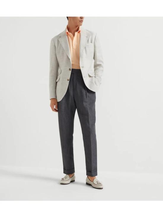  브루넬로 쿠치넬리 폴로 티셔츠 ME8543936C2122 - BRUNELLO CUCINELLI