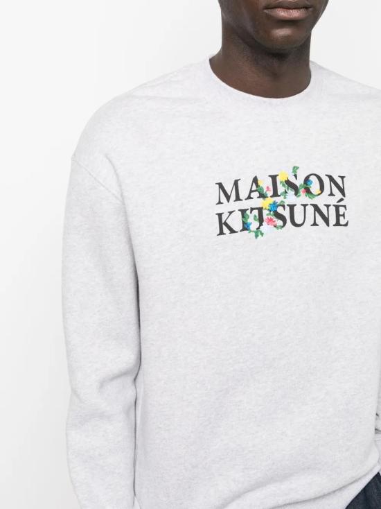  메종키츠네 긴팔 티셔츠 LM00308KM0307 grey - MAISON KITSUNE
