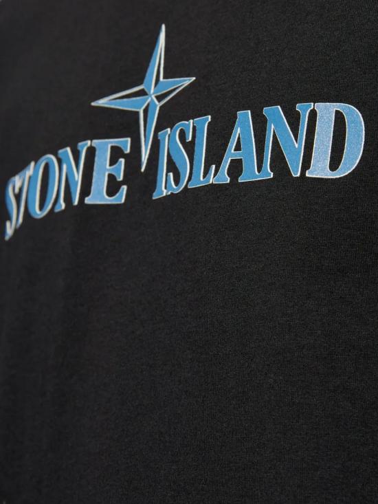  스톤 아일랜드 반팔 티셔츠 81152NS80 black - STONE ISLAND