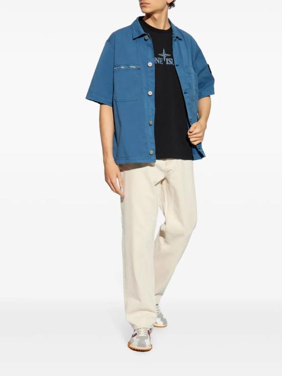  스톤 아일랜드 반팔 티셔츠 81152NS80 black - STONE ISLAND