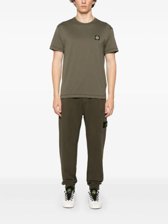  스톤 아일랜드 반팔 티셔츠 K1S152100039S0013 khaki - STONE ISLAND