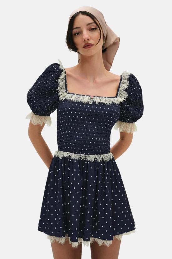  포러브앤레몬스 숏 원피스 CD3579 HO24 NAVY AS SHOWN