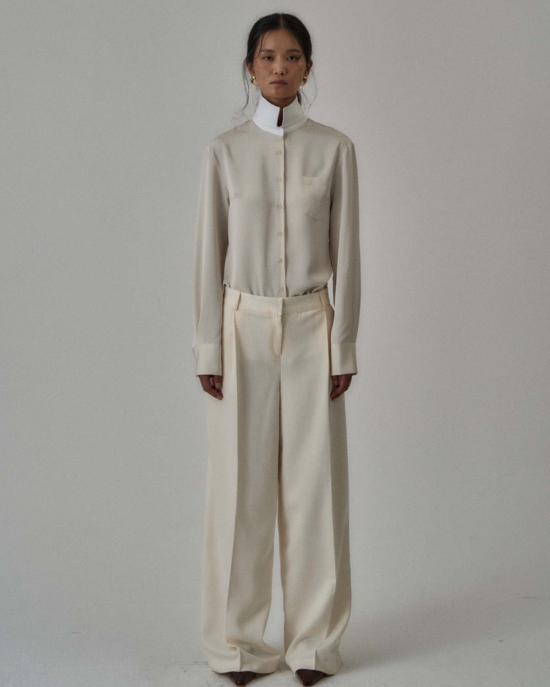  더 엔케이씨 스토어 후드 티셔츠 Nkc스토어 샌더스 버튼업 크림 - The NKC Store