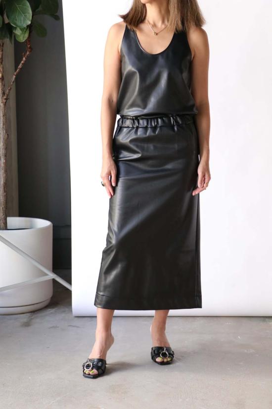  고셰르 민소매 티셔츠 탱크탑 블랙 - GAUCHERE