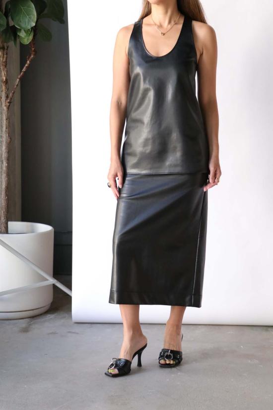  고셰르 민소매 티셔츠 탱크탑 블랙 - GAUCHERE