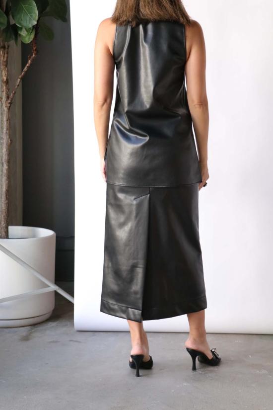  고셰르 민소매 티셔츠 탱크탑 블랙 - GAUCHERE