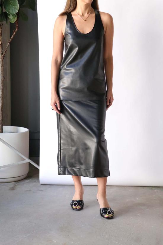  고셰르 민소매 티셔츠 탱크탑 블랙 - GAUCHERE